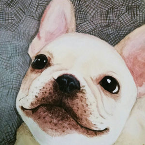 French Bulldog Painting